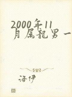 2000年11月属龙男一生命运封面
