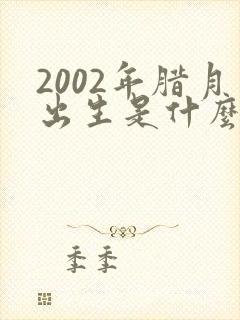 2002年腊月出生是什么命