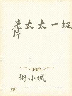 老太太一级黄色片封面