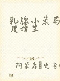 乳腺小叶局部轻度增生