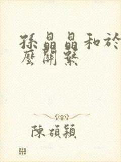 孙晶晶和于正什么关系