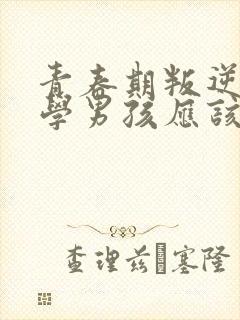 青春期叛逆不上学男孩应该怎么办