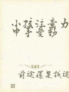 小孩注意力不集中手爱动封面