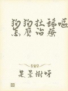 狗狗拉稀呕吐该怎么治疗