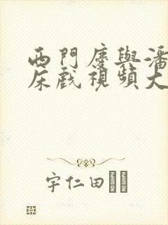 西门庆与潘金莲床戏视频大全