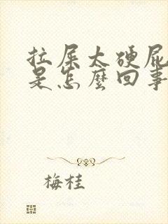 拉屎太硬屁眼疼是怎么回事