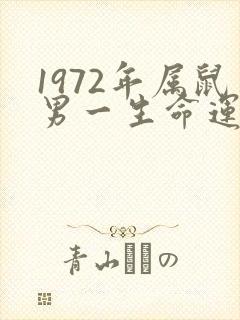 1972年属鼠男一生命运如何
