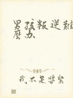 男孩叛逆难管怎么办封面