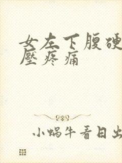 女左下腹硬块按压疼痛