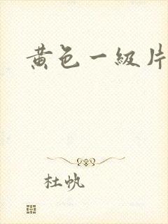 黄色一级片黑人