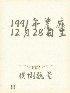 1991年农历12月28日生人命运封面