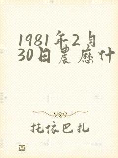 1981年2月30日农历什么命