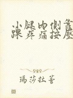 小腿内侧靠近脚踝疼痛按压疼痛