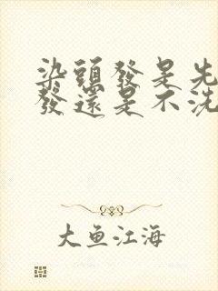 染头发是先洗头发还是不洗头发?