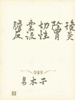 胆囊切除后胆汁反流性胃炎怎么办封面