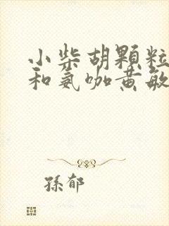 小柴胡颗粒可以和氨咖黄敏胶囊一起吃吗封面