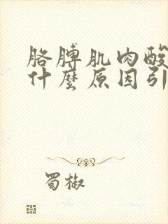 胳膊肌肉酸痛是什么原因引起的