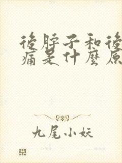 后脖子和后背疼痛是什么原因