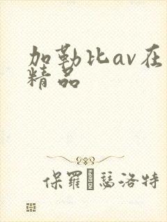 加勒比av在线精品