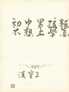 初中男孩叛逆期不想上学怎么办