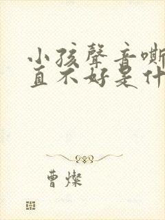 小孩声音嘶哑一直不好是什么原因