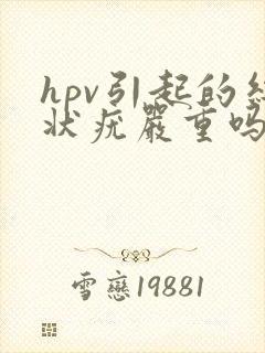 hpv引起的丝状疣严重吗