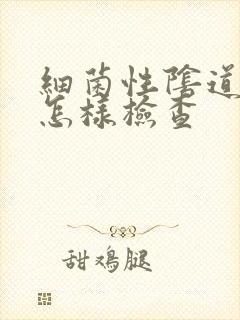 细菌性阴道发炎怎样检查