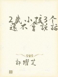 2岁小孩3个月还不会说话