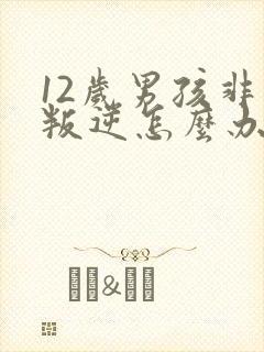 12岁男孩非常叛逆怎么办