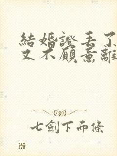 结婚证丢了一方又不愿意离婚怎么办封面