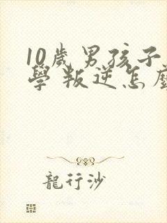 10岁男孩子厌学 叛逆怎么办封面