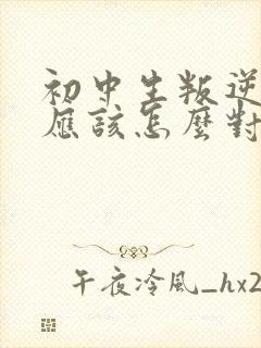 初中生叛逆家长应该怎么对待