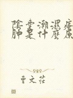 阴囊潮湿瘙痒红肿是什么原因