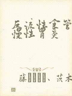 反流性食管炎加慢性胃炎封面