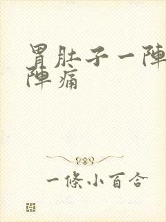 胃肚子一阵一阵阵痛封面