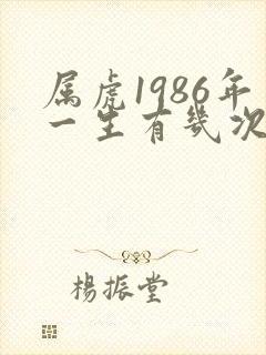 属虎1986年一生有几次婚姻