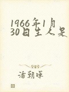 1966年1月30日生人是什么命