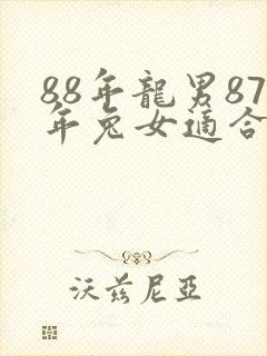 88年龙男87年兔女适合做夫妻吗封面