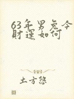 63年男兔今天财运如何