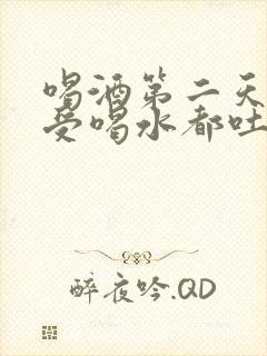 喝酒第二天胃难受喝水都吐