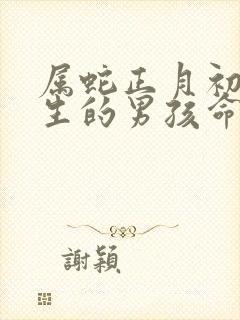 属蛇正月初一出生的男孩命运怎么样