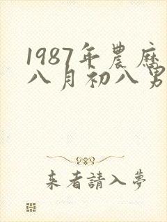 1987年农历八月初八男的命运男的封面
