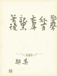 笔记本红警打开后黑屏有声音