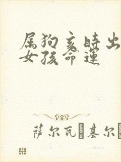 属狗亥时出生的女孩命运