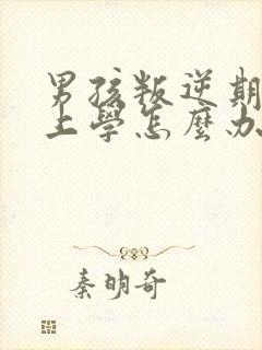 男孩叛逆期不想上学怎么办封面