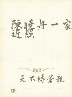 陈晓丹一家三口近照