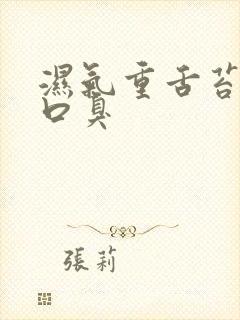 湿气重舌苔黄腻口臭封面