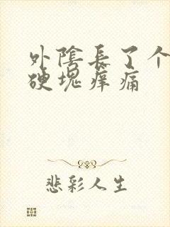 外阴长了个大痘硬块痒痛