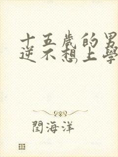 十五岁的男孩叛逆不想上学怎么办