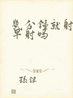 几分钟就射了算早射吗